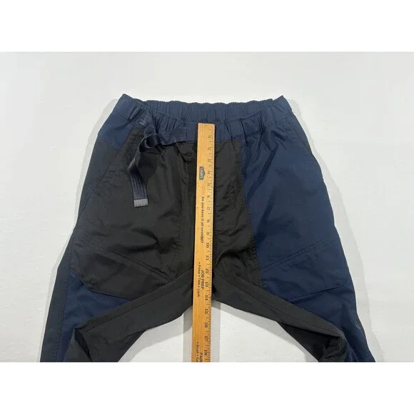 Nike Tech Pack Pants Mens Blue Black Jogger Belted Cargo Pockets Tapered Sz M - Picture 4 of 14